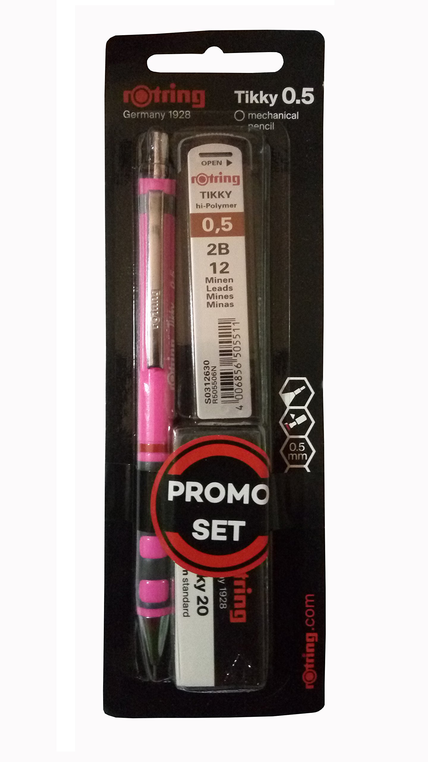 Amazon.co.jp: Rotring Tikky シャープペンシル、0.5mm、ネオンピンク